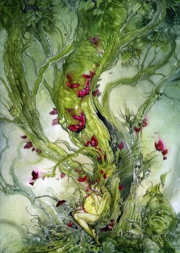  Fantasy Oil Painting - the tree spirit potential Fantasy